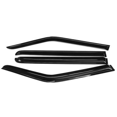 Imagem de GRJQRKHZ Defletor de janela lateral de carro para S&uzuki Swift 2005-2011 Weathershied viseira de porta vento sol proteção chuva janela lateral defletores de vento
