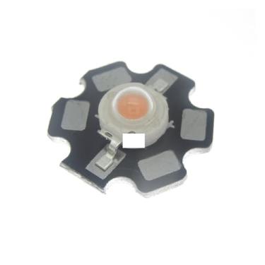 Imagem de 10 peças 1W-36W placa de base de alumínio redonda instalação dissipador de calor 1W diodos LED de alta potência espectro branco quente branco quente vermelho verde azul (1W 20 mm preto, verde 520 nm)