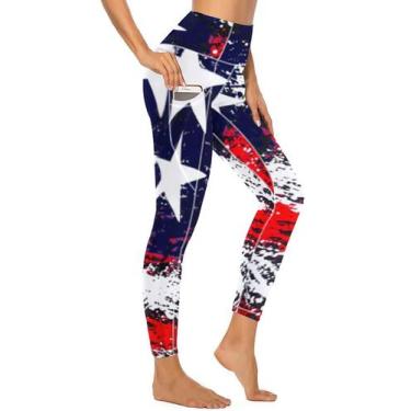 Imagem de Calças de ioga QIVICIMA, leggings de treino de cintura alta para mulhe