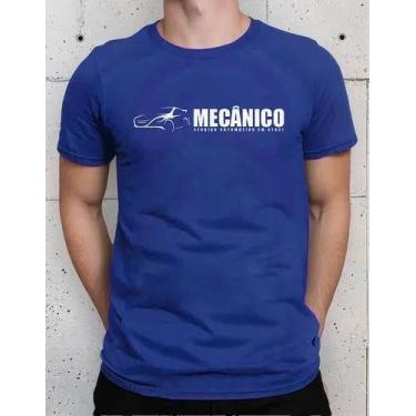 Imagem de Camiseta Camisa Adulto 100% Algodão Uniforme Profissional Mecânico Ofi