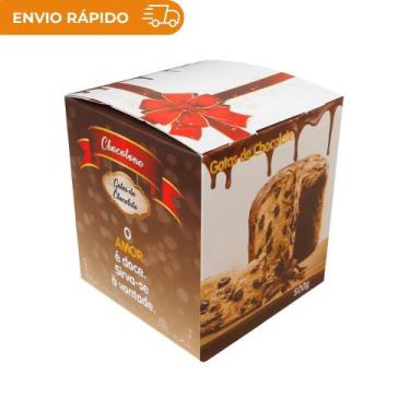 Imagem de Caixa p/ panetone gotas chocolate - pc c/25 - 52 GRAFICA
