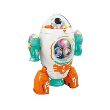 Imagem de Robô Foguete Astronauta Space Dançante Com Luz Som Infantil - Dm Toys