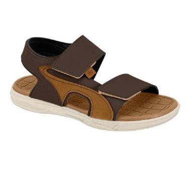 Imagem de Sandalia molekinho tira autocolante ref 2402.945.17063, 32, Marrom, Be