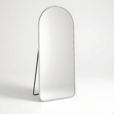 Imagem de Espelho Base Reta com Moldura Corpo Inteiro 150x60 - LOPAZZI, Prata