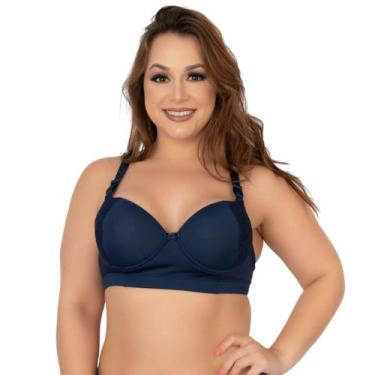 Imagem de Sutiã Bojo Alça Reforçado Microfibra WLS Modas Básico Confortavel Moda