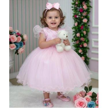 Imagem de Vestido Menina Bonita Pietra Rosa Bebê - Elegante e Confortável, Paste