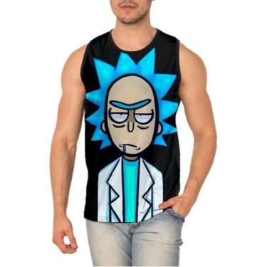 Imagem de Camiseta Regata Rick And Morty Ref:618 - smoke, Preto, XG