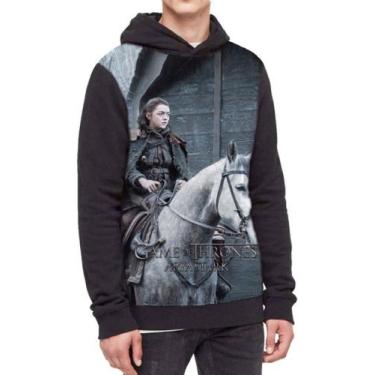 Imagem de Moletom Com Capuz Game Of Thrones Ref:207 - smoke, Preto, P