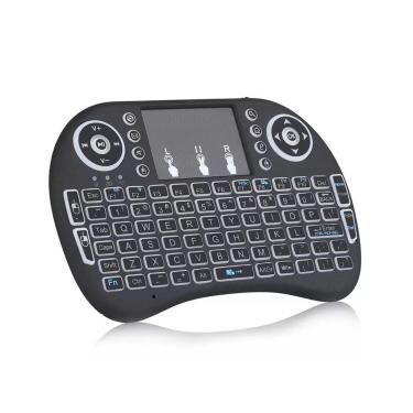 Imagem de Mini Teclado Keyboard Wireless Usb Touchpad Com Led 3 Cores