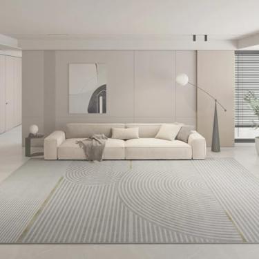 Imagem de Tapete minimalista para decoração de sala de estar, tapete cinza grande para quarto, sala de estudo (160 x 200 cm (62 x 78 pol.) / jds-250717002756)