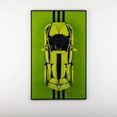 Imagem de Nitemode Display Wallboard Compatible with Lego Technic Ferrari Model Car Kit Building Set 42115(No Model)