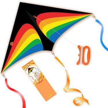 Imagem de Kite ORGCLDKT Rainbow Cruiser 145x79cm Fácil de voar