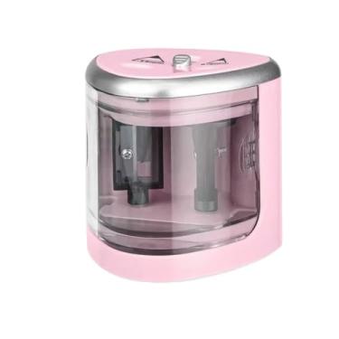Imagem de Apontador elétrico de ponta dupla, adequado para lápis de 6 a 8 mm e de 9 a 12 mm(rosa)