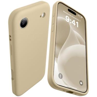 Imagem de AOTESIER Capa compatível com iPhone Air de 6,5 polegadas, atualização de silicone [proteção da câmera traseira plana] [Arc Edge] capa protetora à prova de choque com forro de microfibra antiarranhões