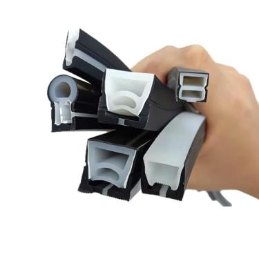 Imagem de Fita De LED Com Revestimento Em Corda Macia Preta Neon De 1/2/3/4/5/10m, À Prova D'água E Flexível, Evita Vazamento De Luz Para Um Brilho Uniforme(T2010 All Black,4M)