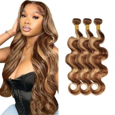 Imagem de Pacotes de cabelo Freiuoke P4/27 Body Wave Brazilian Virgin x3