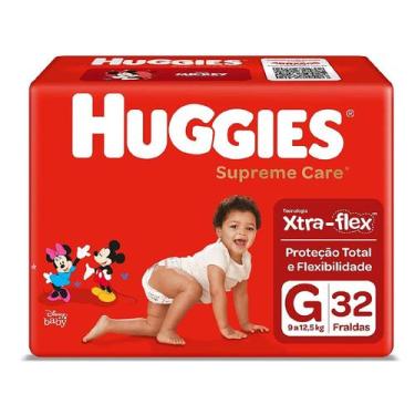 Imagem de Fralda Huggies Supreme Care Xtra-Flex G 32 Unidades, G, 32