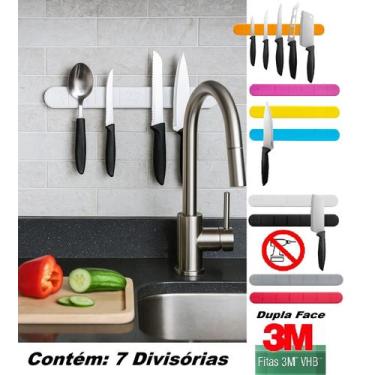 Imagem de Barra Magnética Para Facas (Porta Facas) - Fixação 3M - Diversas Cores