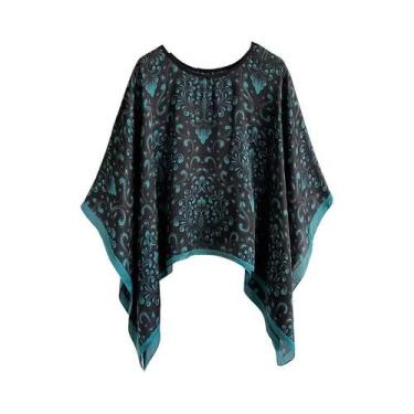 Imagem de Pashmina De Seda Feminina De 110cm, Estampa De Moda De Verão, Protetor