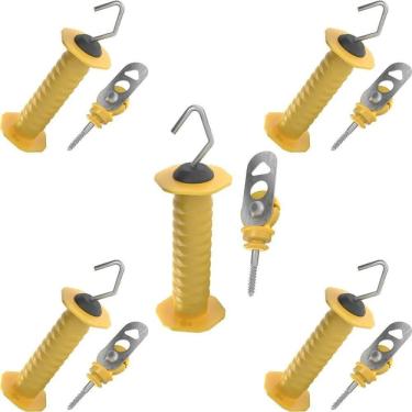 Imagem de 05 Porteiras + 05 Engates Para Cerca Elétrica Rural