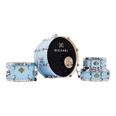Imagem de Bateria Michael Dml410 Legacy Vbl Vintage Blue Shell Pack