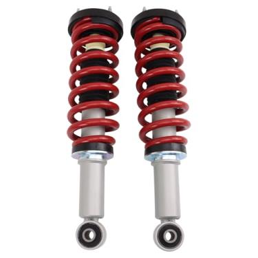 Imagem de TRQ Conjunto de montagem de amortecedor dianteiro e mola de desempenho do lado do motorista e do passageiro compatível com Ford F-150 2009-2013