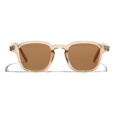 Imagem de Melrose Óculos de sol quadrados vintage feminino retrô leopardo óculos de sol feminino moda gradiente retangular tons 28003, Chás, x