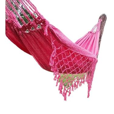 Imagem de Rede De Descanso dormir Em Tear De Casal Gigante(Vermelho mesclado claro)