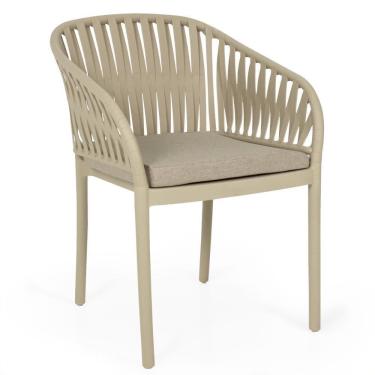 Imagem de Cadeira Estofada Design Riva Em Polipropileno - Nude