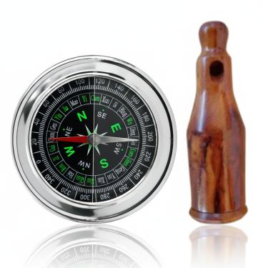 Imagem de Bússola Profissional Caça Trilha Apito Profissional Rola