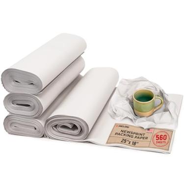Imagem de Paclord Folhas de papel de embalagem de papel de jornal, 63,5 x 45,7 cm, ecológica, não tóxica, segura de qualidade americana, 560 folhas - Papel de jornal feito nos EUA, sem enceramento, sem