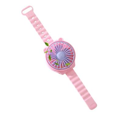 Imagem de Ventilador de pulso, ventilador de relógio de desenho animado - Ferramenta de resfriamento de mãos livres para crianças, meninos, meninas, estudantes, resfriador de ar pessoal para casa, viagem