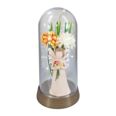 Imagem de Luminária Anjo Encantado Base Ouro Envelhecido - Amor Lindo