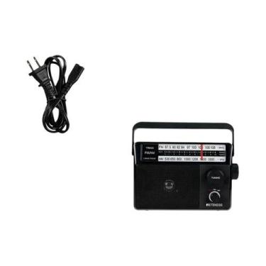 Imagem de Rádio Portátil FM AM Recarregável Com Luz Indicadora De Busca E Grande