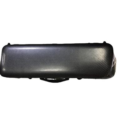 Imagem de Estojo rígido para violino tamanho 4/4 à prova de choque e queda com trava de combinação dupla e higrômetro embutido Tamanho Completo Estojo de Violino