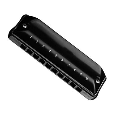 Imagem de Gaita profissional de 10 furos C Key Blues Harmonica Professional Play Instrumento de tocar, adequado para iniciantes