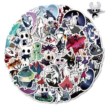 Imagem de Adesivos Hollows Knights Anime 50 peças de PVC impermeável