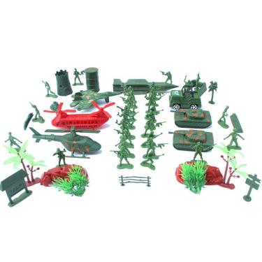 Imagem de Toy Small Soldier Suit Militar da Segunda Guerra Mundial 4 cm 52 unidades