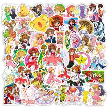 Imagem de Adesivos Cards Captors Sakura Waterproof Vinyl 50 unidades/lote