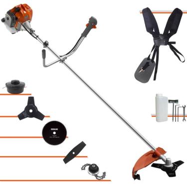 Imagem de Roçadeira Multifuncional À Gasolina Tekna RL430ACNTK 43cc 2T 1,7HP Completa Com Carretel + Faca 2 Pontas + Faca 3 Pontas + Faca 80 Dentes + Trimmer
