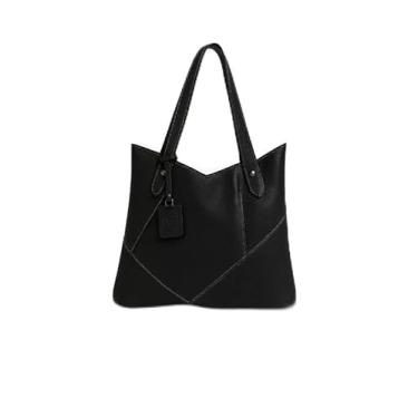 Imagem de Bolsa de Ombro Couro Legítimo Modelo Maria Elegante (Preto)