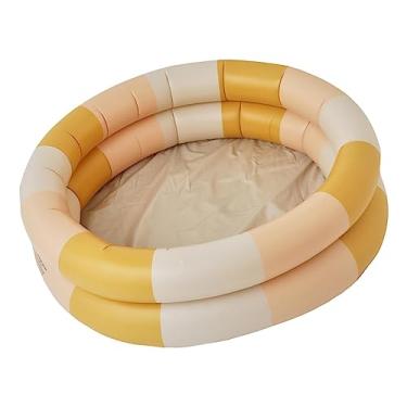 Imagem de Piscina inflável para crianças, piscina de banho, piscina de praia conveniente, piscina de bolinhas inflável para bebês para banheiro de de cama, AMARELO