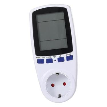 Imagem de harayaa Medidor de eletricidade branco com display digital de alto desempenho, 230V, de consumo de energia e medidor de watts para aparelhos