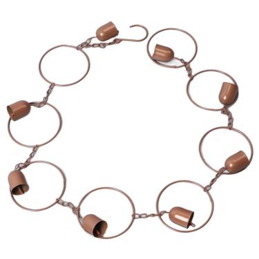 Imagem de BAFOVY Corrente de Chuva Decorativa, Carrilhão Suspenso Em Forma de Sino, Cria Sons Calmantes de água, para Drenagem de Calhas, Parques, Pátio