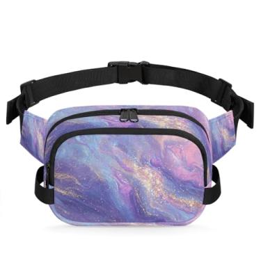 Imagem de Pochete de margarida verde para mulheres e homens com alça ajustável, bolsa transversal, bolsa de peito, bolsa tiracolo, Cor 22