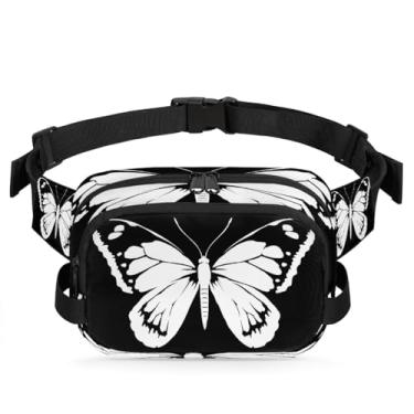 Imagem de Pochete preta para mulheres e homens com alça ajustável, bolsa transversal, bolsa de peito, bolsa tiracolo, Cor 14