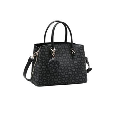 Imagem de Bolsa Tendência Atual Monograma Elegance Chenson - Preto 3485407