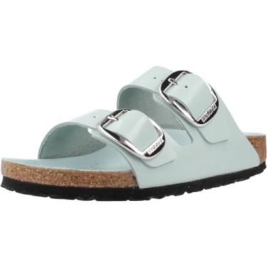 Imagem de Birkenstock Arizona Big Buckle Shine Surf Green, Natural Lea, Surf Green, 5/5.5