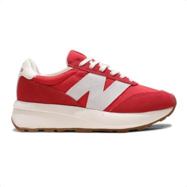 Imagem de Tênis New Balance 370v1 Unissex (Vermelho/Branco, BR, Adulto, Numérico, 41)