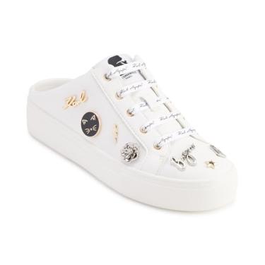 Imagem de TÊNIS DE COURO CORDELIA MULE, Branco brilhante, 38